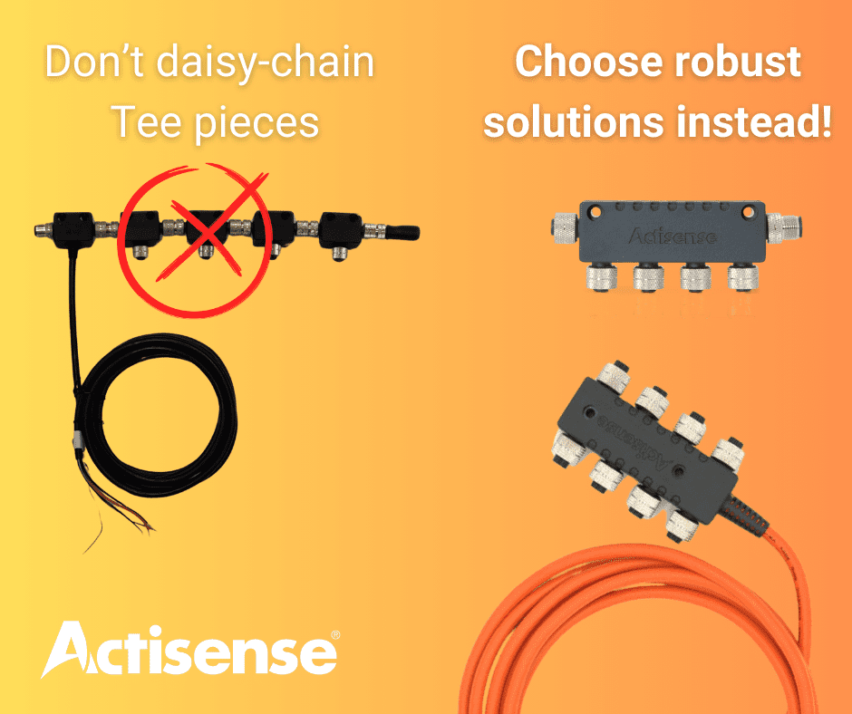 Don’t daisy-chain Tee pieces