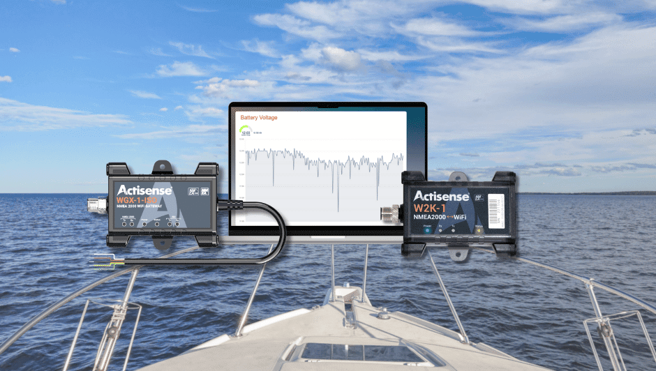 Boat battery health with W2K-1, WGX-1, Actisense-i diagnostics suite